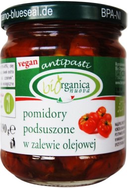 POMIDORY PODSUSZONE W ZALEWIE OLEJOWEJ SŁOIK BIO 190 g - BIO ORGANICA ITALIA (BIORGANICA NUOVA)