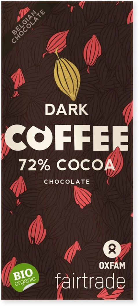 CZEKOLADA GORZKA Z KAWAŁKAMI KAWY FAIR TRADE BIO 100 g - OXFAM