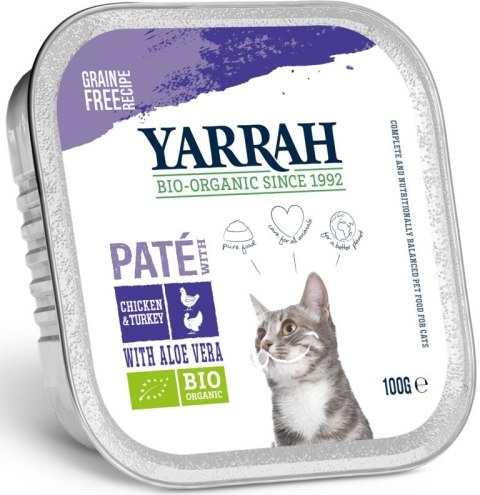 PASZTET KURCZAK INDYK ALOES KOTA BIO 100g YARRAH