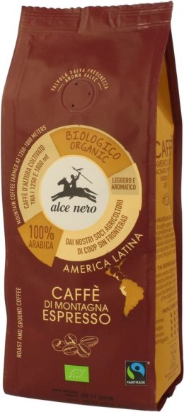 KAWA MIELONA ARABICA 100% ESPRESSO FAIR TRADE BIO 250 g - ALCE NERO
