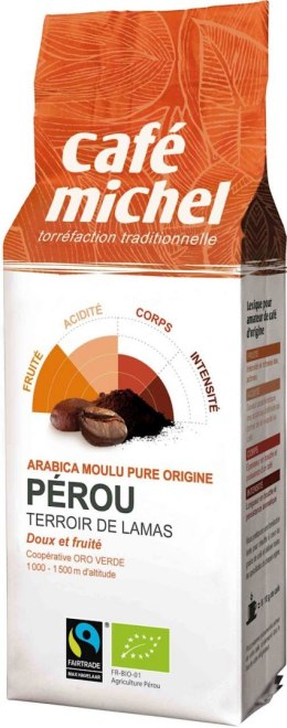 KAWA MIELONA ARABICA 100% PERU FAIR TRADE BIO 250 g - CAFE MICHEL