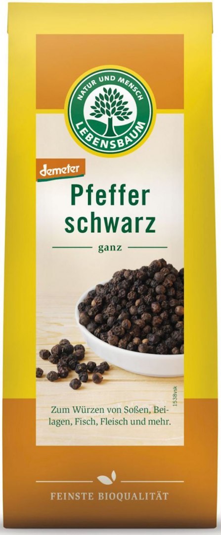 PIEPRZ CZARNY ZIARNISTY BIO 50 g - LEBENSBAUM
