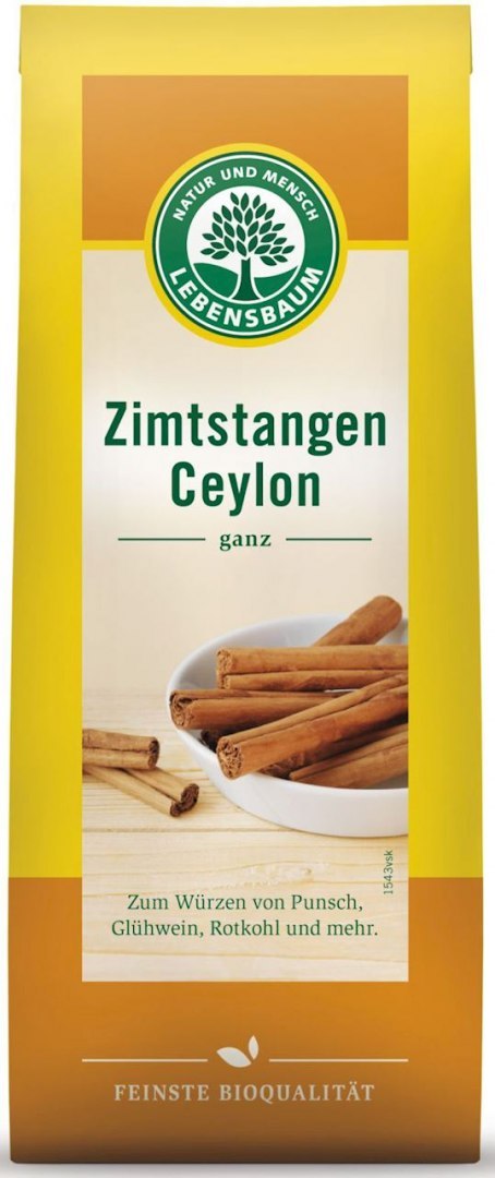 CYNAMON CEJLOŃSKI LASKA BIO (6 sztuk) - LEBENSBAUM