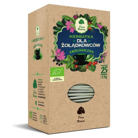 HERBATKA DLA ŻOŁĄDKOWCÓW BIO (25 x 2 g) - DARY NATURY