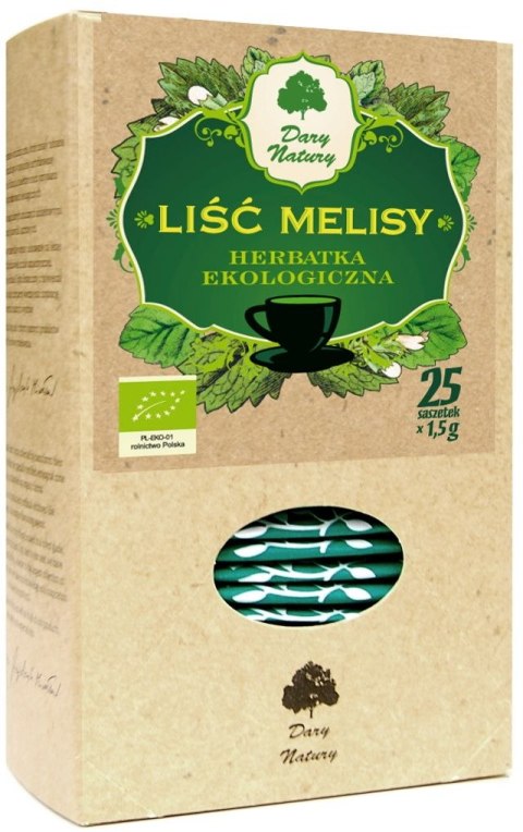 HERBATKA LIŚĆ MELISY BIO (25 x 1,5 g) - DARY NATURY