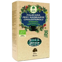 HERBATKA POLECANA PRZY NADMIARZE CHOLESTEROLU BIO (25 x 1,5 g) - DARY NATURY