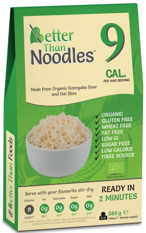MAKARON KONJAC NOODLE BEZGLUTENOWY BIO 385 g - BETTER THAN FOODS