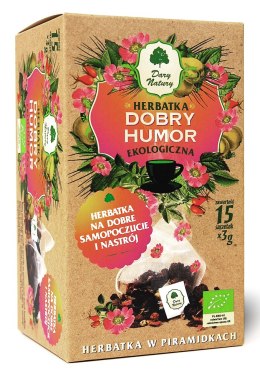 HERBATKA DOBRY HUMOR PIRAMIDKI BIO (15 x 3 g) - DARY NATURY