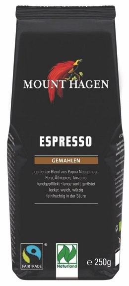 KAWA MIELONA ARABICA 100% ESPRESSO FAIR TRADE BIO 250 g - MOUNT HAGEN
