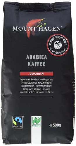 KAWA MIELONA ARABICA 100% FAIR TRADE BIO 500 g - MOUNT HAGEN