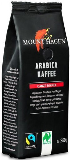 KAWA ZIARNISTA ARABICA 100% FAIR TRADE BIO 250 g - MOUNT HAGEN