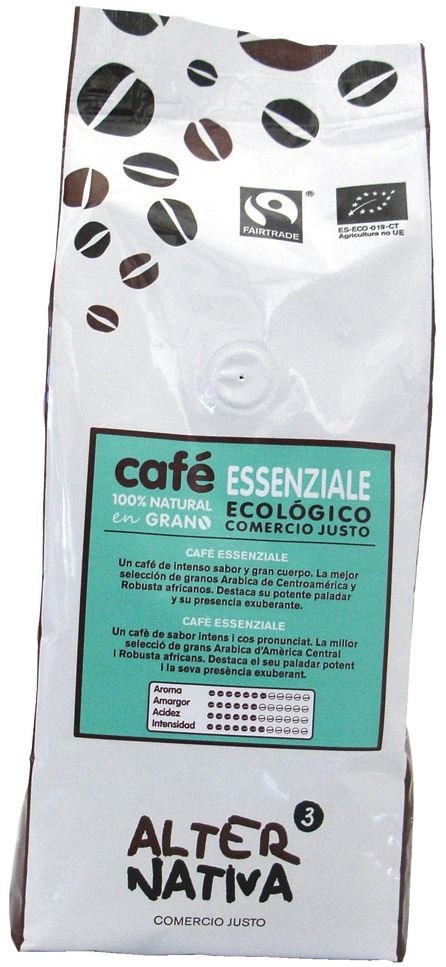 KAWA ZIARNISTA ARABICA/ROBUSTA ESSENZIALE FAIR TRADE BIO 500 g - ALTERNATIVA