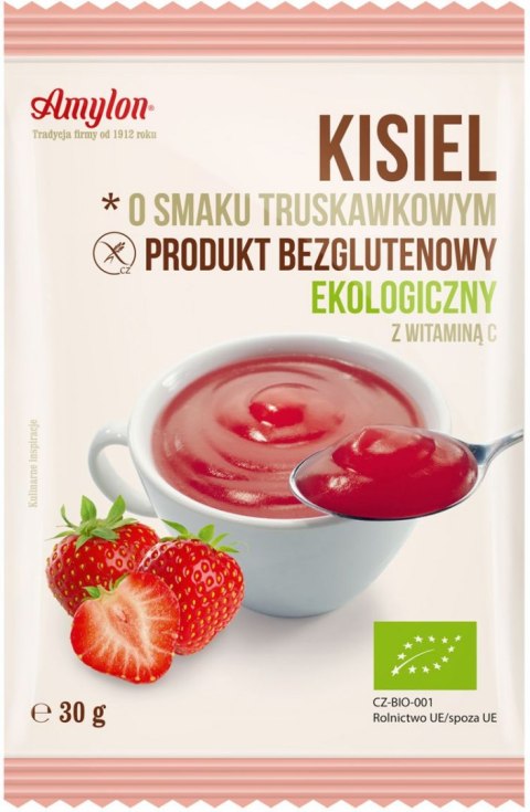 KISIEL TRUSKAWKOWY BEZGLUTENOWY BIO 30 g - AMYLON