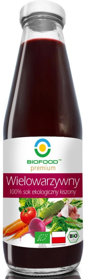 SOK WIELOWARZYWNY KISZONY BIO 500 ml - BIO FOOD