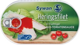 FILETY ŚLEDZIOWE W BIO SOSIE POMIDOROWYM 200 g - SYWAN