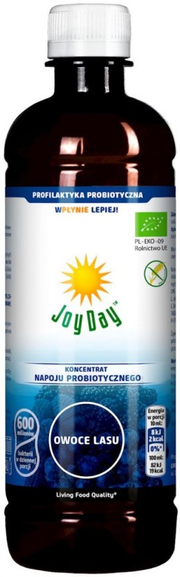 KONCENTRAT NAPOJU PROBIOTYCZNEGO OWOCE LASU BIO 500 ml - JOY DAY