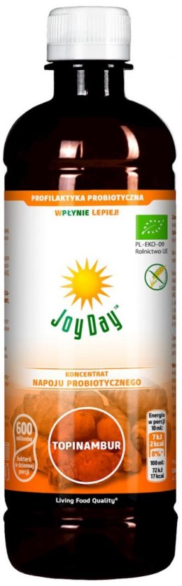 KONCENTRAT NAPOJU PROBIOTYCZNEGO TOPINAMBUR BIO 500 ml - JOY DAY