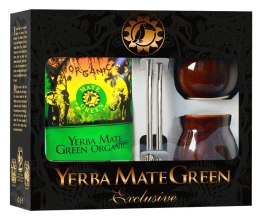 ZESTAW DLA DWOJGA YERBA MATE BIO 400 g, 2 x MATERO, 2 x BOMBILLA - ORGANIC MATE GREEN