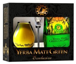 ZESTAW YERBA MATE BIO 400 g, MATERO, BOMBILLA - ORGANIC MATE GREEN