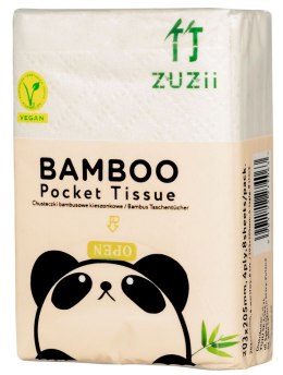 CHUSTECZKI BAMBUSOWE KIESZONKOWE 8 x 8 szt - ZUZII