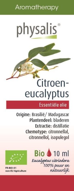 OLEJEK ETERYCZNY EUKALIPTUS CYTR BIO 10ml PHYSALIS