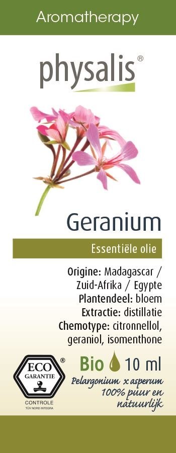 OLEJEK ETERYCZNY PELARGONIA EKO 10 ml - PHYSALIS