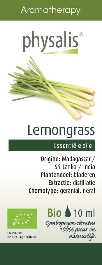 OLEJEK ETERYCZNY TRAWA CYTRYNOWA BIO 10ml PHYSALIS