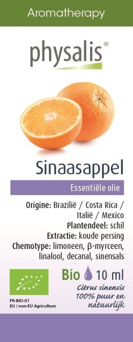 OLEJEK ETERYCZNY SINAASAPPEL (POMARAŃCZA CHIŃSKA) BIO 10 ml - PHYSALIS