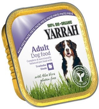 PASZTET KURCZAK WOŁOWINA INDYK BIO PSA 150g YARRAH