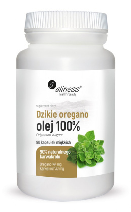 Dzikie oregano, olej 100% x 90 kapsułek miękkich - Aliness