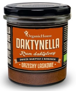 KREM KOKOSOWO-DAKTYLOWY ORZECHY LASKOWE BEZGLUTENOWY BIO 280 g - ORGANIC HOUSE (DAKTYNELLA)