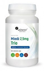 Miedź trio 2,5 mg x 100 vege tabs. - Aliness