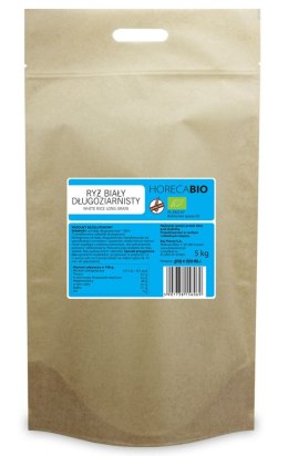 RYŻ BIAŁY DŁUGOZIARNISTY BEZGLUTENOWY BIO 5 kg - HORECA
