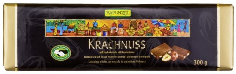 CZEKOLADA MLECZNA Z ORZECHAMI LASKOWYMI BIO 300 g - RAPUNZEL