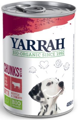 KARMA WOŁOWINA POKRZYWA POMID PSA BIO 405g YARRAH