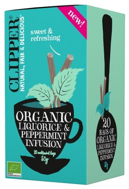 HERBATKA Z LUKRECJĄ I MIĘTĄ PIEPRZOWĄ BIO 30 g (20 x 1,5 g) - CLIPPER