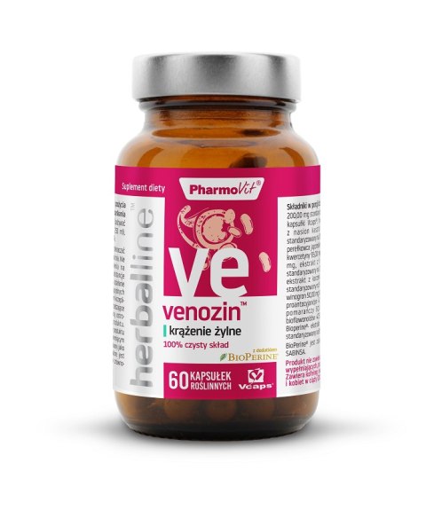 VENOZIN 60 KAPSUŁEK 29,49 g - PHARMOVIT (HERBALLINE)