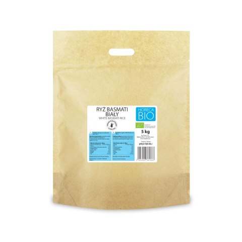 RYŻ BASMATI BIAŁY BEZGLUTENOWY BIO 5 kg - HORECA