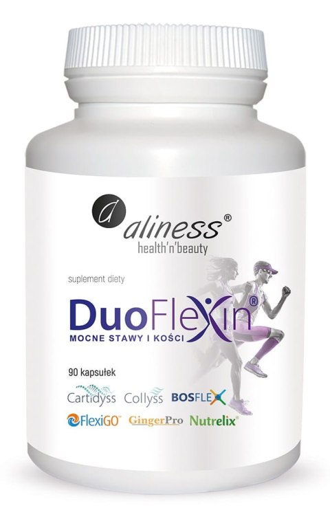 Duoflexin 90 kapsułek, mocne stawy i kości 100% natural x 90 Vege caps - Aliness