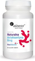 Naturalna Astaksantyna Nat Axtin 8mg x 60 caps - Aliness