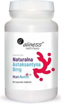Naturalna Astaksantyna Nat Axtin 8mg x 60 caps - Aliness