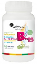 Witamina B complex B-15 METHYL x 100 VEGE kaps. - Aliness