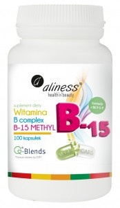 Witamina B complex B-15 METHYL x 100 VEGE kaps. - Aliness