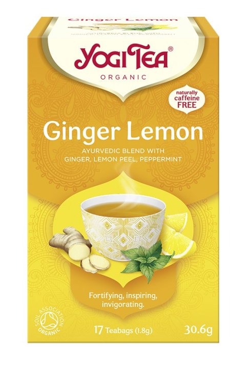 HERBATKA IMBIROWO - CYTRYNOWA BIO (17 x 1,8 g) 30,6 g - YOGI TEA