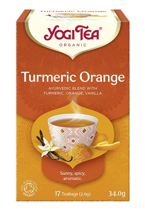 HERBATKA KURKUMA POMARAŃCZA BIO (17 x 2 g) 34 g - YOGI TEA