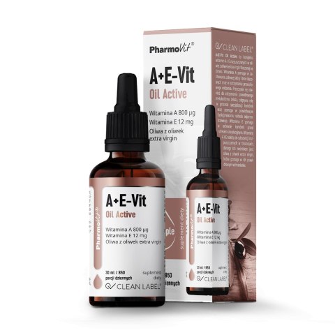 WITAMINA A + E W KROPLACH (800 mcg + 12 mg) 30 ml - PHARMOVIT (CLEAN LABEL)