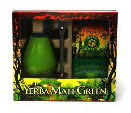 ZESTAW YERBA MATE BIO 400 g, MATERO, BOMBILLA - ORGANIC MATE GREEN