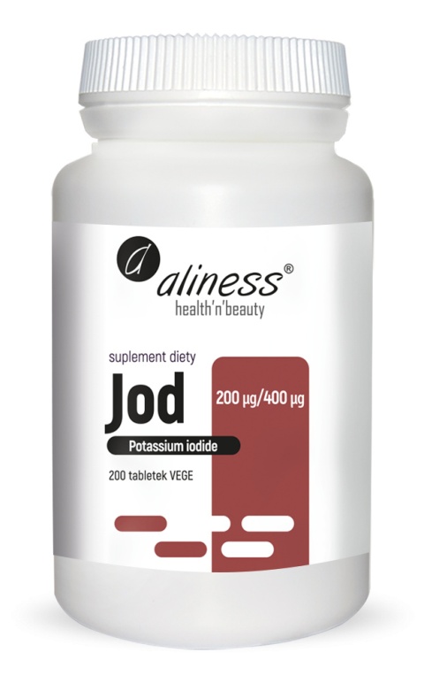 Jod jodek potasu 200 mcg/400 mcg 200 tabs Aliness