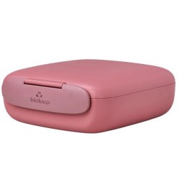 LUNCHBOX Z TWORZYWA PLA RÓŻOWY (16 x 17,5 x 6 cm) - CHIC-MIC