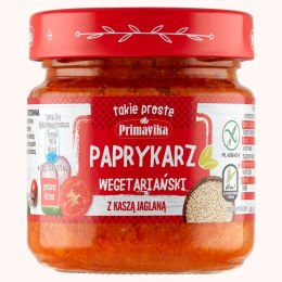 PAPRYKARZ WEGETARIAŃSKI Z KASZĄ JAGLANĄ BEZGLUTENOWY 160 g - PRIMAVIKA